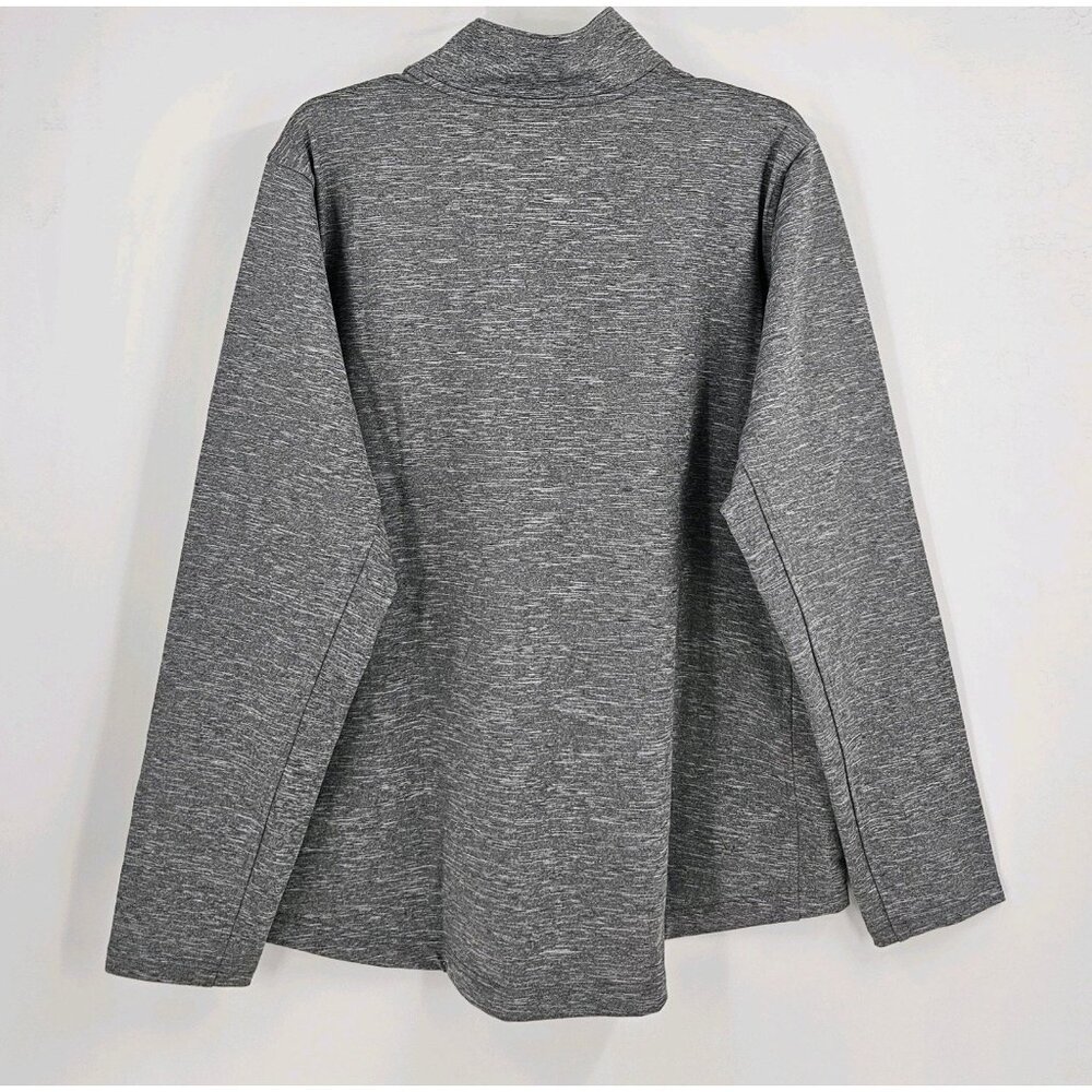 SOLD New Balance Mens Sz 2XL Athletic Long Sleeve Gray Half Zip Pullover Jacket - Picture 2 of 4